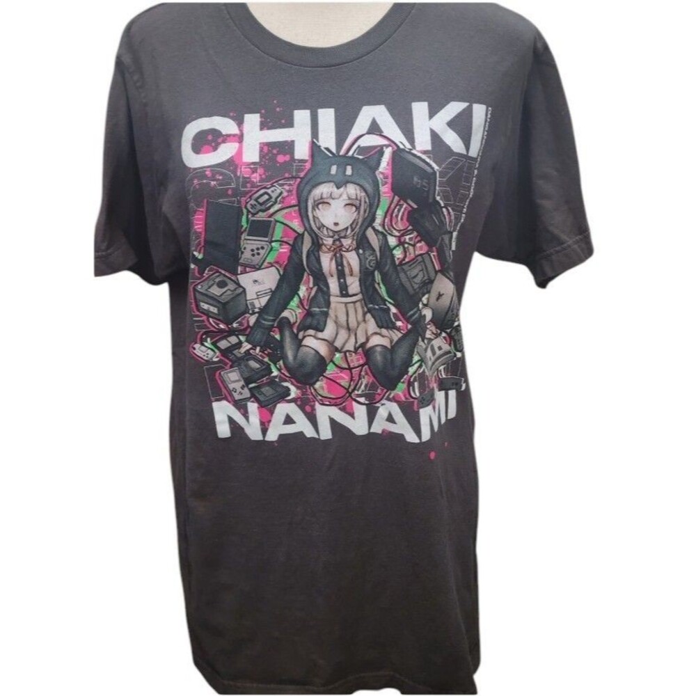 Danganronpa 2: Goodbye Despair Chiaki Nanami Tee Black Size Medium Hot Topic